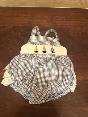 Smocked sailboats